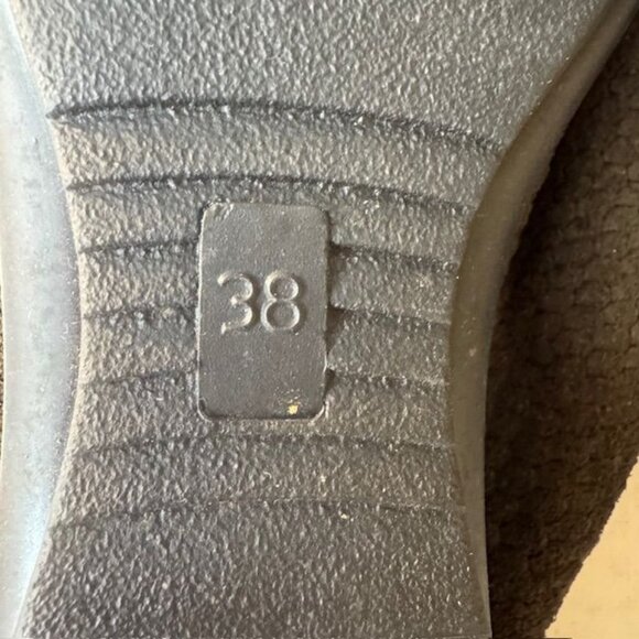 Eric Michael Womens Olive Green Woven Suede Shoes Slip-On Style Made In Portugal - Picture 6 of 8